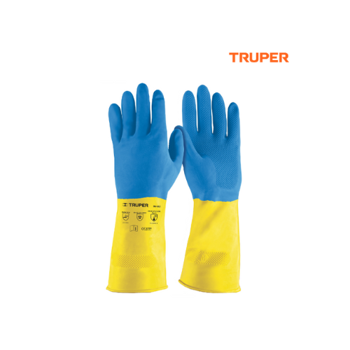 GUANTES DE LÁTEX REFORZADOS PARA LIMPIEZA TRUPER
