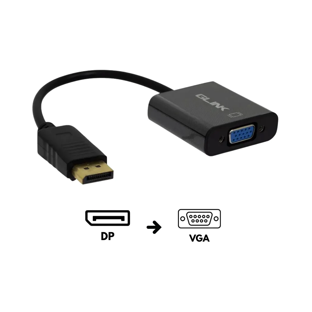 [GL-002] ADAPTADOR DISPLAY PORT A VGA  GLINK