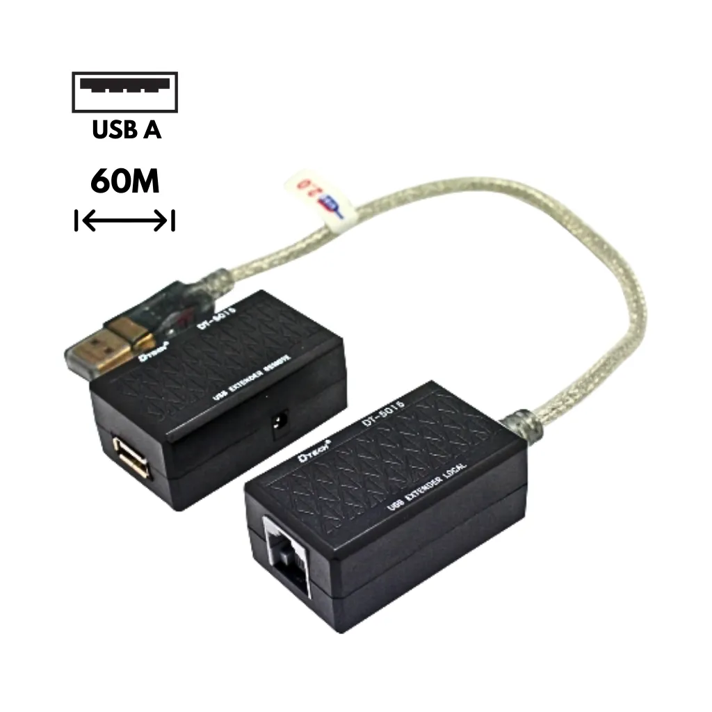 EXTENDER USB 60 MTS X CABLE UTP DTECH