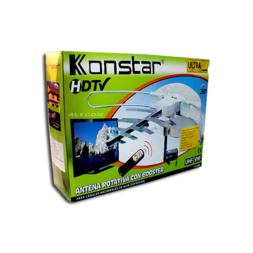 ANTENA P/TV ROTATIVA 360° C/BOOSTER