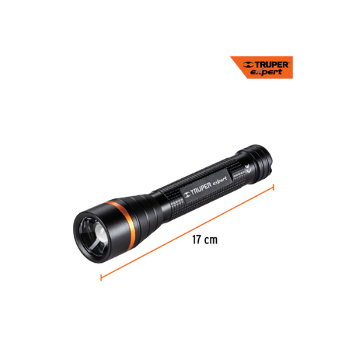 LINTERNA DE ALUMINIO LED CREE 235 LM CON 2 PILAS AA TRUPER