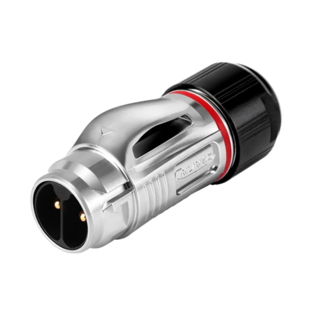 [BD-20-C02PE-03-001A] CONECTOR PLUG METALICO DE 2 PINES TIPO BD20 CNLINKO