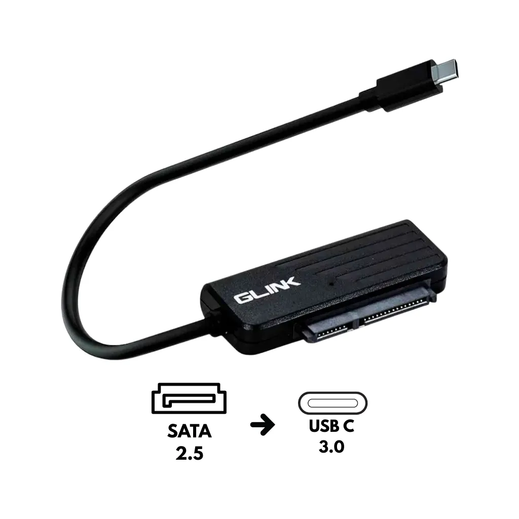 [GL-018C] ADAPTADOR TIPO C A SATA 2.5 - USB 3.0 GLINK