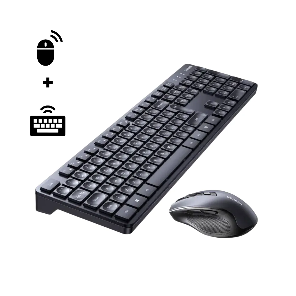 [35740] COMBO DE TECLADO Y RATÓN ERGONÓMICO INALÁMBRICO DE 2.4 GHZ MK006 UGREEN