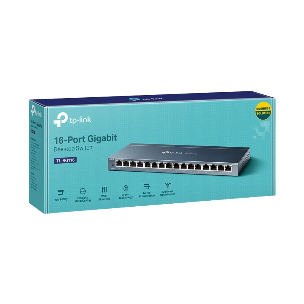 [TL-SG116] SWITCH EASY SMART 16 PUERTOS GB TP-LINK