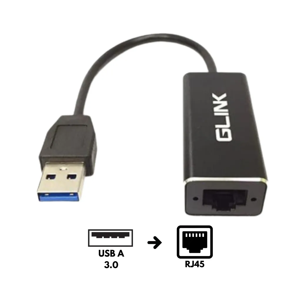 [GL-015] ADAPTADOR TIPO USB 3.0V A LAN GL015 GLINK