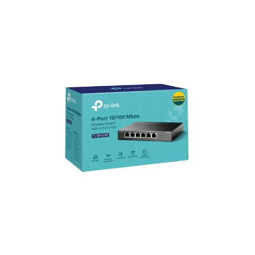 SWITCH 6 PUERTOS 10/100 MBPS 4P POE TP-LINK