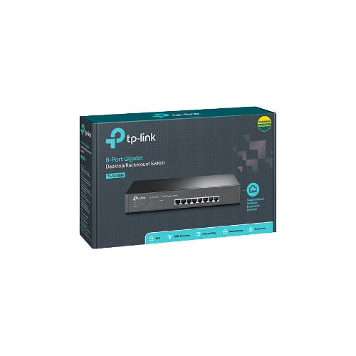 SWITCH GIGABIT 8 PUERTOS 10/100/1000 MBPS RACKEABLE TP-LINK