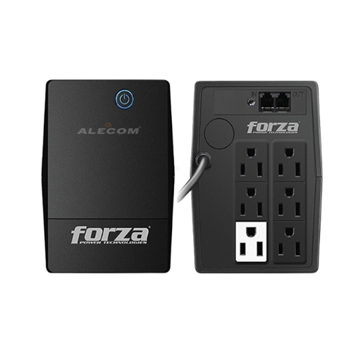 UPS 4 TOMAS 1000VA -500W 6 SALIDAS BATT. 12V-9A FORZA