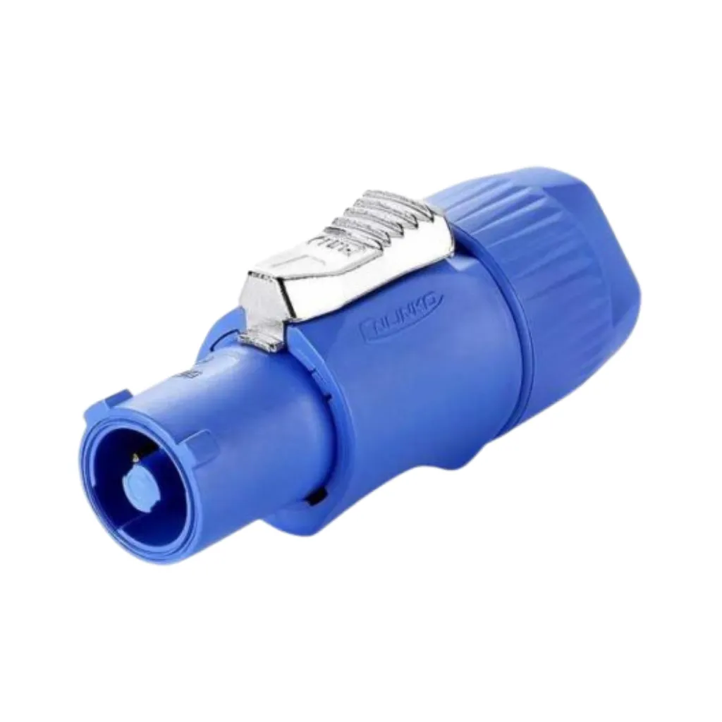 PLUG POWERCON IMPERMEABLE 20A-500V 12-14AWG CNLINKO AZUL