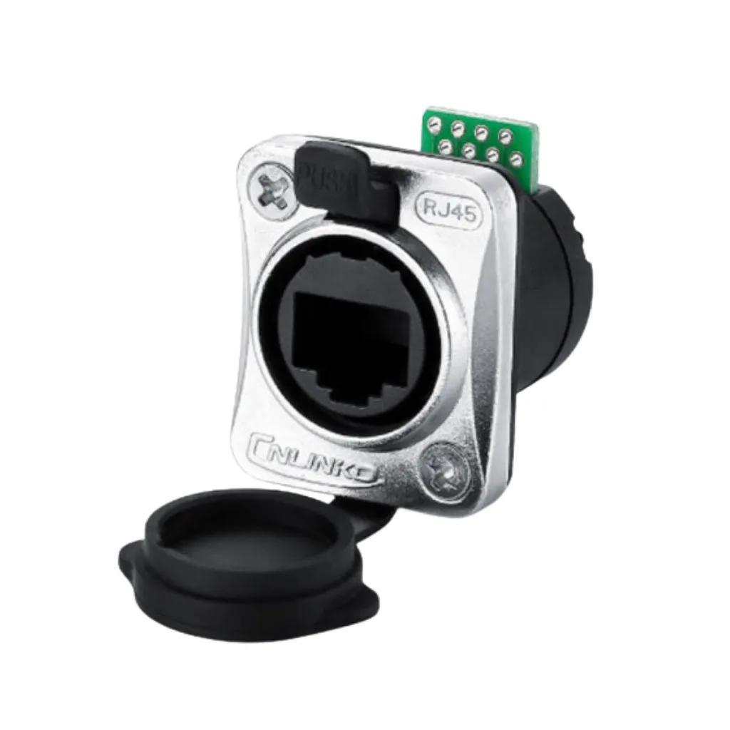 [YT-RJ45-JSX-17-001] JACK CHASIS P/RJ-45 IMPERMEABLE 1.5A-24-24AWG CNLINKO