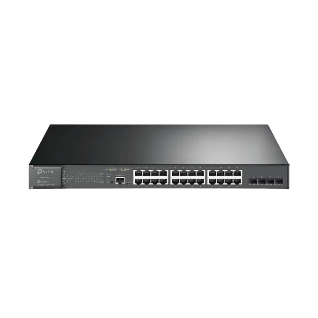 SWITHC ADMINIST GB 24P + 4P SFP RACK 19" METAL TP-LINK