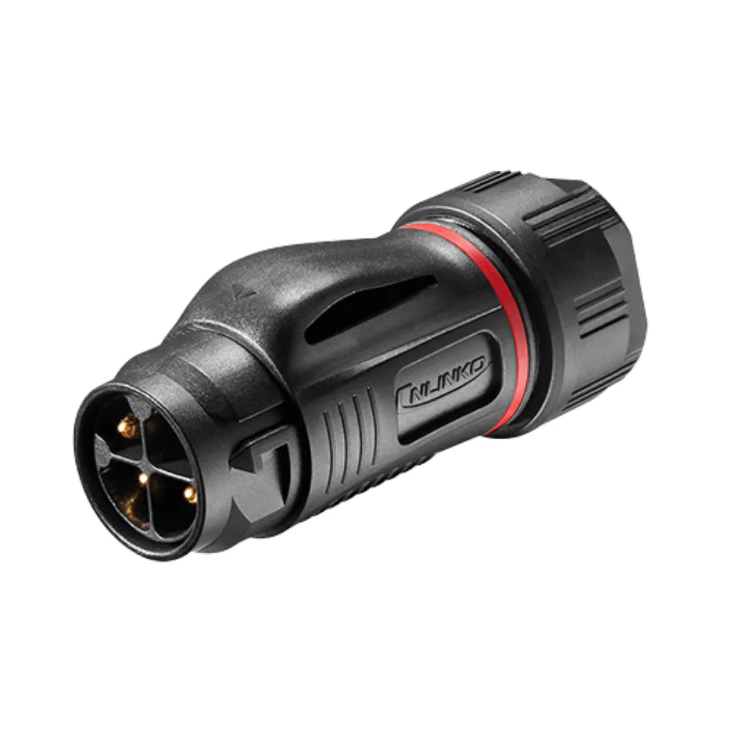 [BD-24-C04PE-02-001] CONECTOR PLUG 4 PINES TIPO BD24 PLASTICO CNLINKO