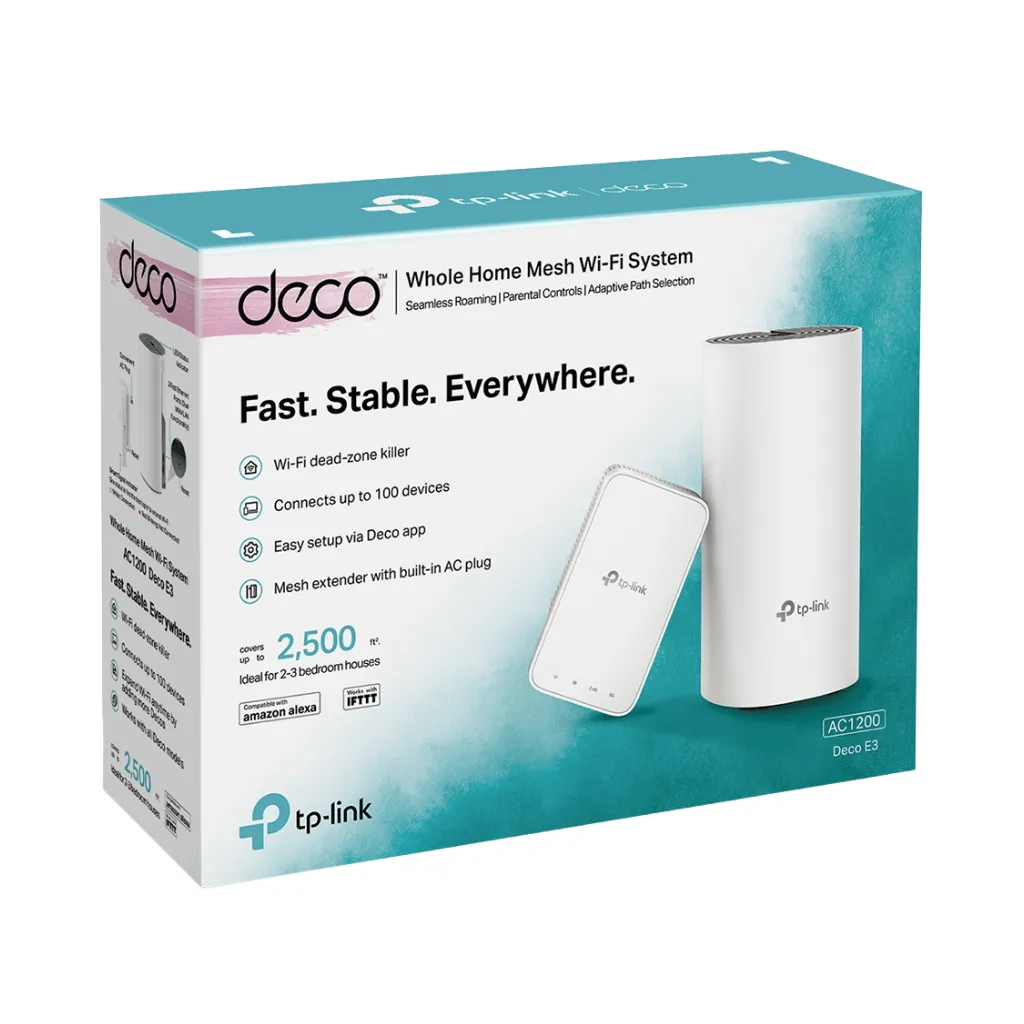 [DECO E3-2] AC1200 PACK CON 1X DECO E4R MAS 1X EXTENSOR M3W TP-LINK