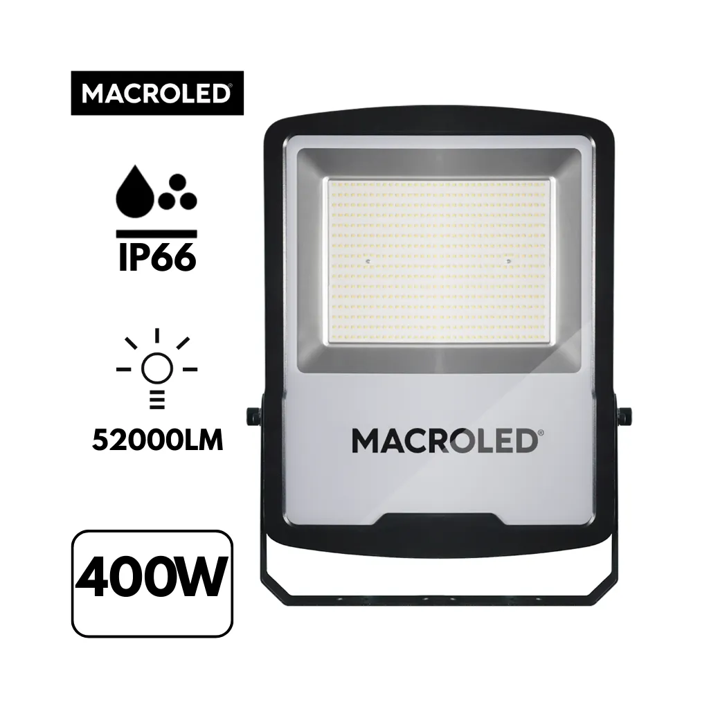 REFLECTOR LED PRO 400W AC100-240V FRIO 6500K IK08 MACROLED