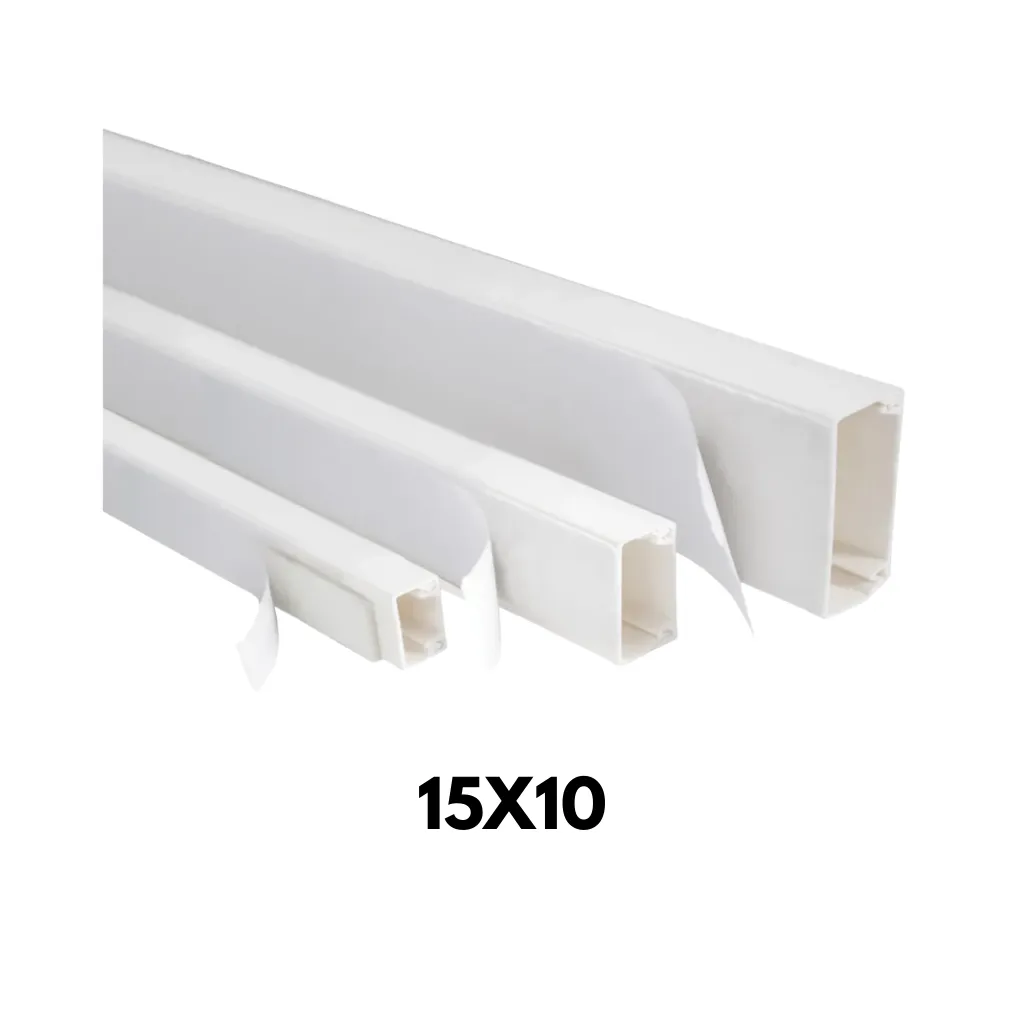 [15X10-S] CANALETA ADHESIVA BLANCO 15X10 1302011510 xUND. SATRA