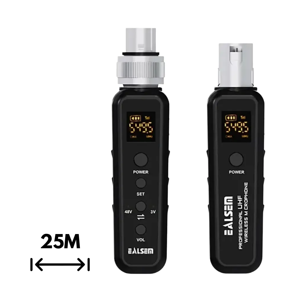 ADAPTADOR DE MICROFONO INALAMBRICO UHF M ES-386 EALSEM