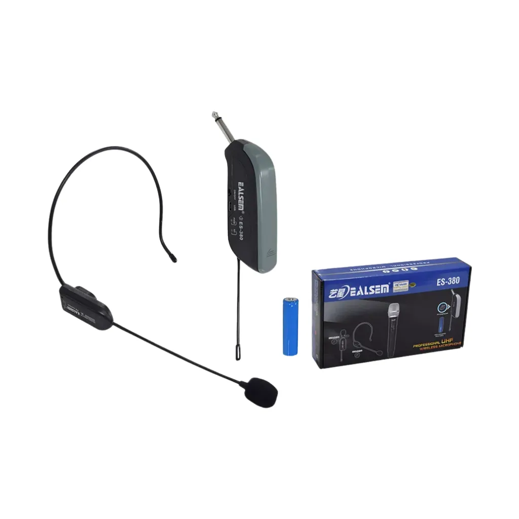 [MES-380A] MICROFONO INALAMBRICO DE4 VINCHA UHF EALSEM