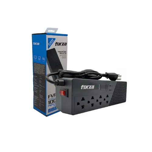 REGULADOR AUTOMÁTICO DE VOLTAJE 4 TOMAS/1000VA/500W (2) FORZA