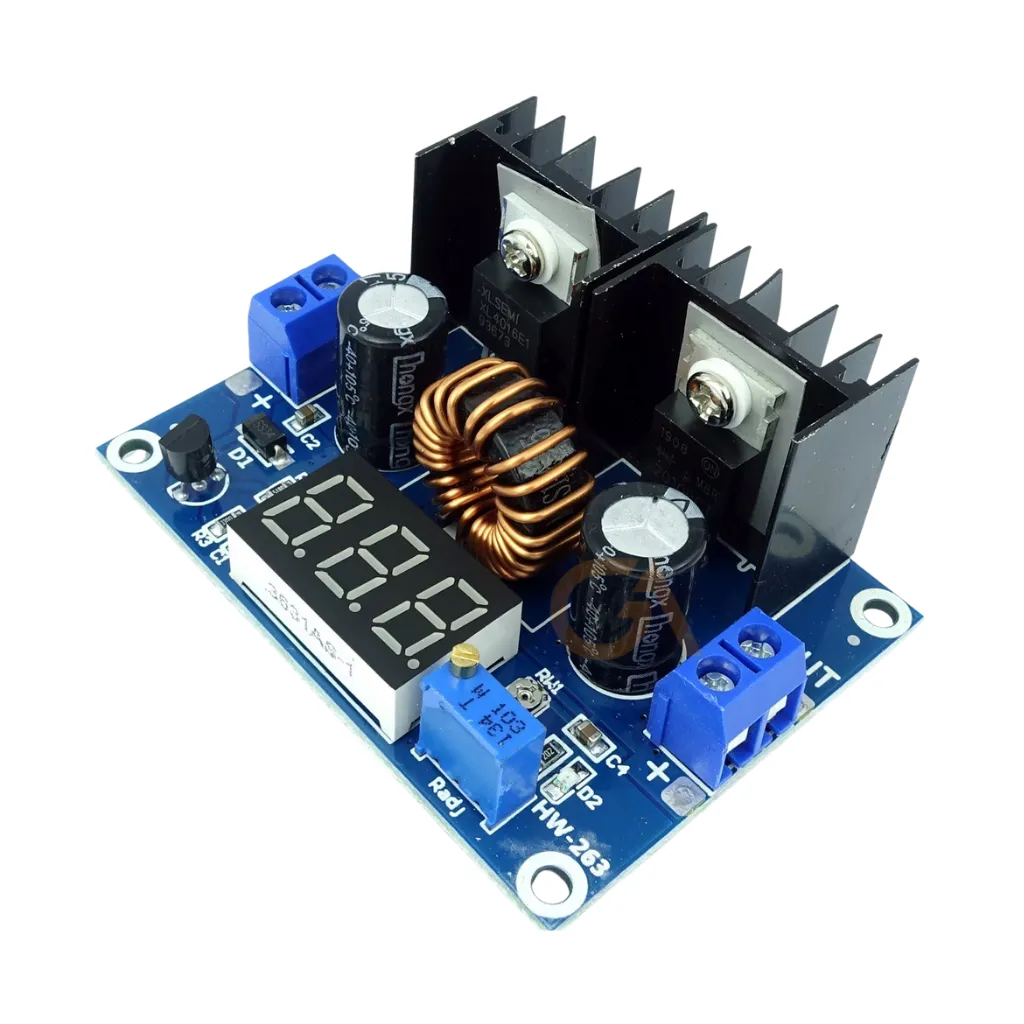 MODULO REDUCTOR 8AMP DE 4-36V A 1.25-36V SALIDA AJUSTABLE 200W C/DISPLAY XL4016