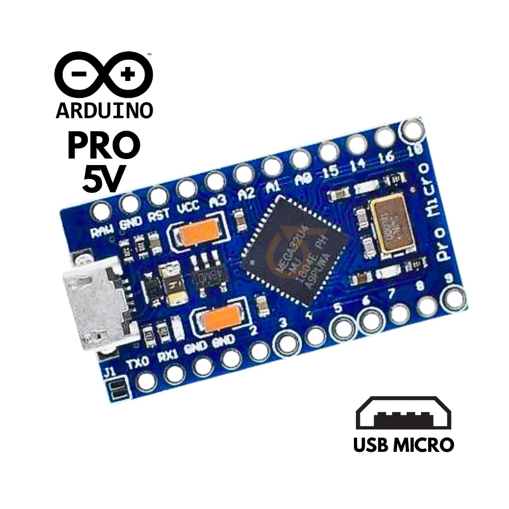 MINI ARDUINO ATMEGA 32U4 MICRO 5VDC CON CONECTORES