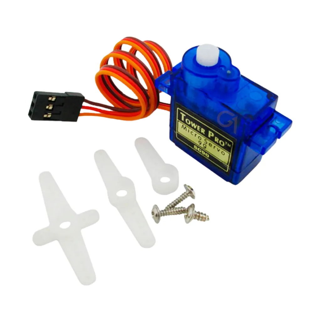 [SG90] SERVOMOTOR MICRO 9GR SG90 1.6KG 5V CON ACCESORIOS SG90A KZY-1003