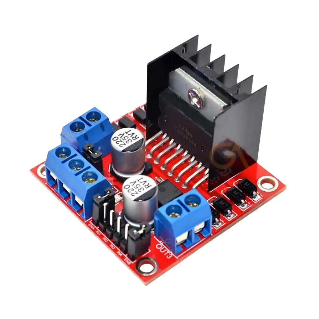 [AR-L298N-ROJ] PUENTE H DE MOTOR EN PCB ROJO CIRCUITO L298 D (L298N)