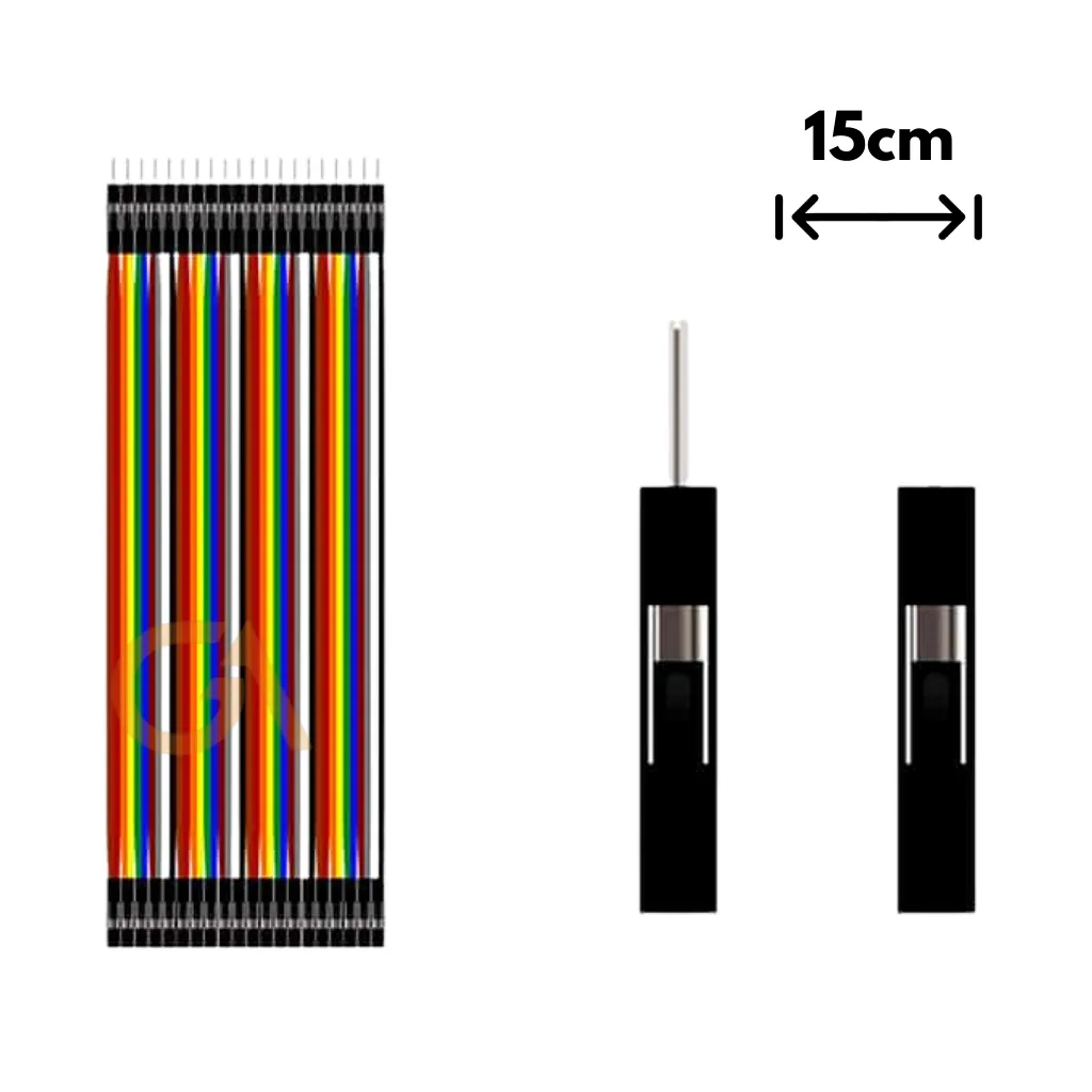 [KZY-0070] CABLE JUMPER DUPONT 1X40 15CM HEMBRA - MACHO (RY10048)
