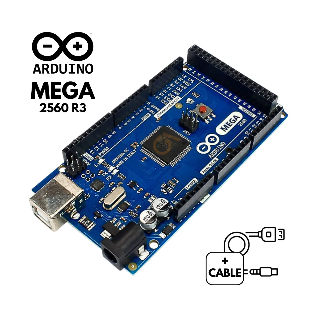 [ARD-MEGA] ARDUINO MEGA 2560R3.3 COMPATIBLE C/ CABLE USB
