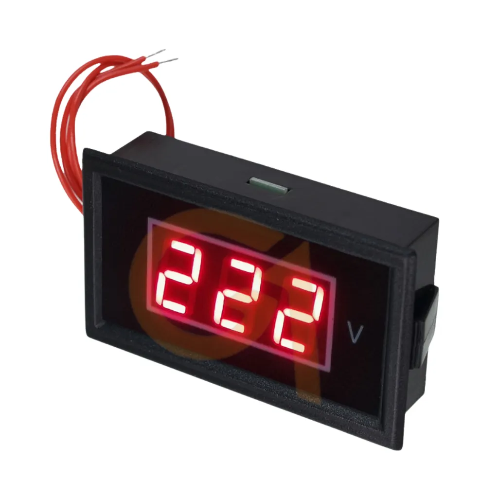 V85A VOLTIMETRO DIGITAL 60-500VAC DE 3 DÍGITOS 16MM