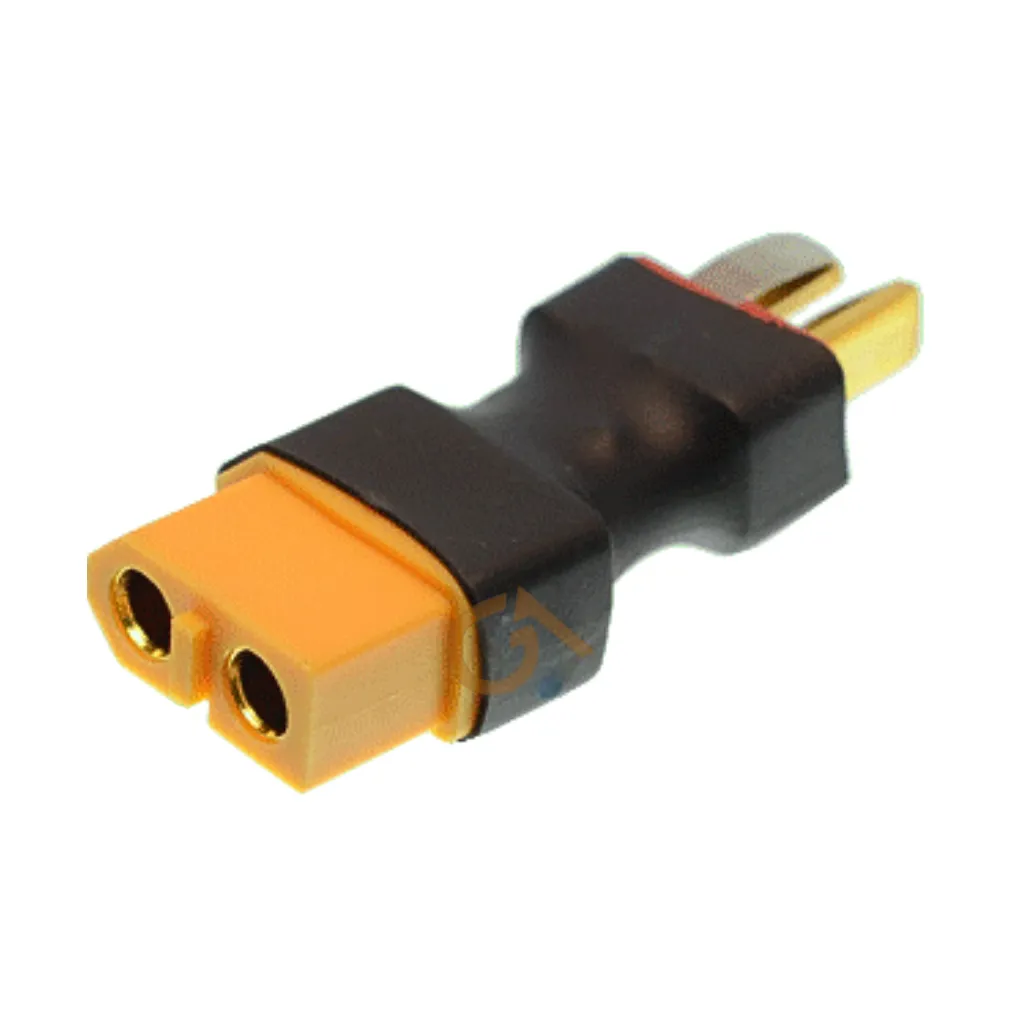 ADAPTADOR CONECTOR TIPO T MACHO A XT60 HEMBRA P/BATERIAS LIPO