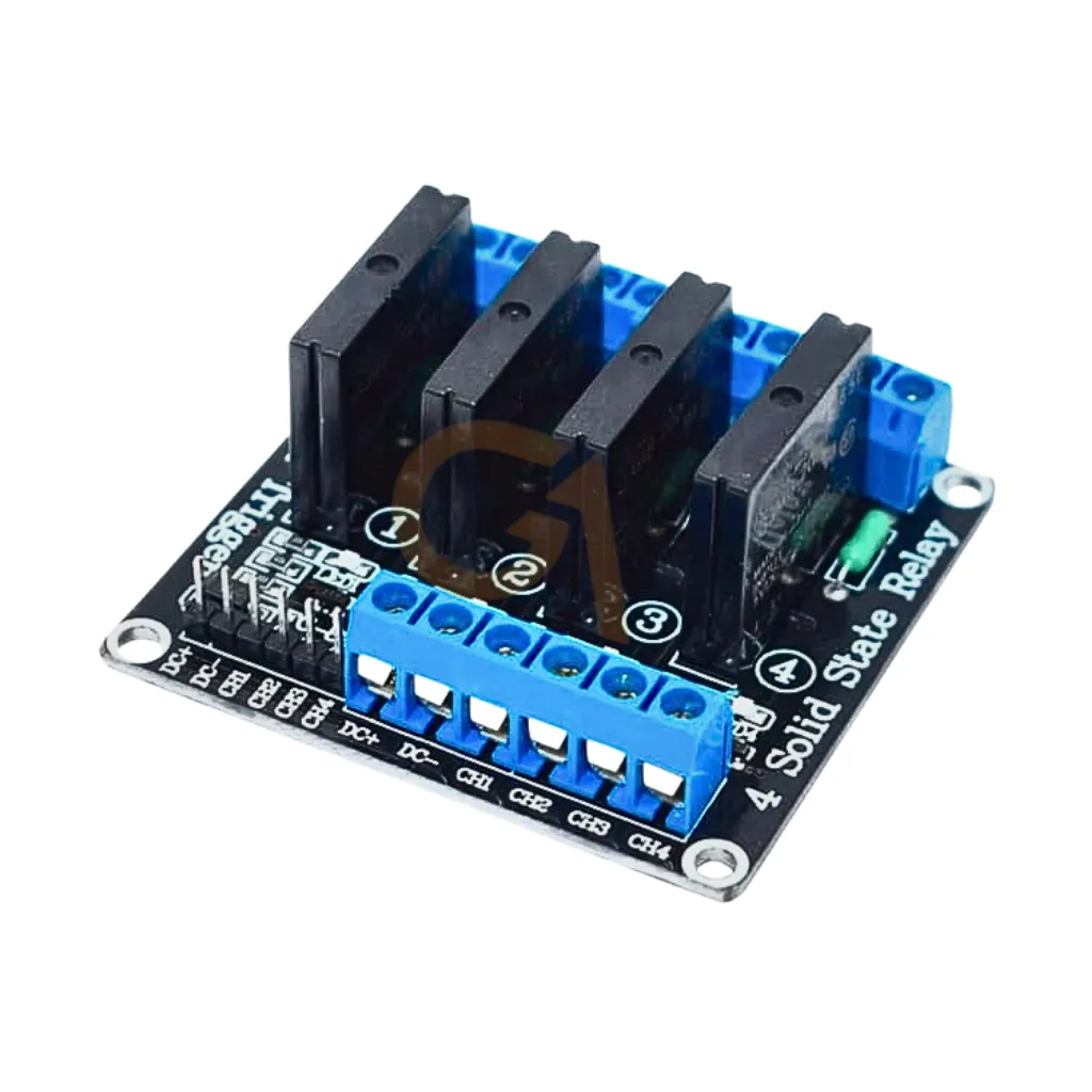 MODULO RELAY X 4 SOLIDO PCB SSR 5V DC