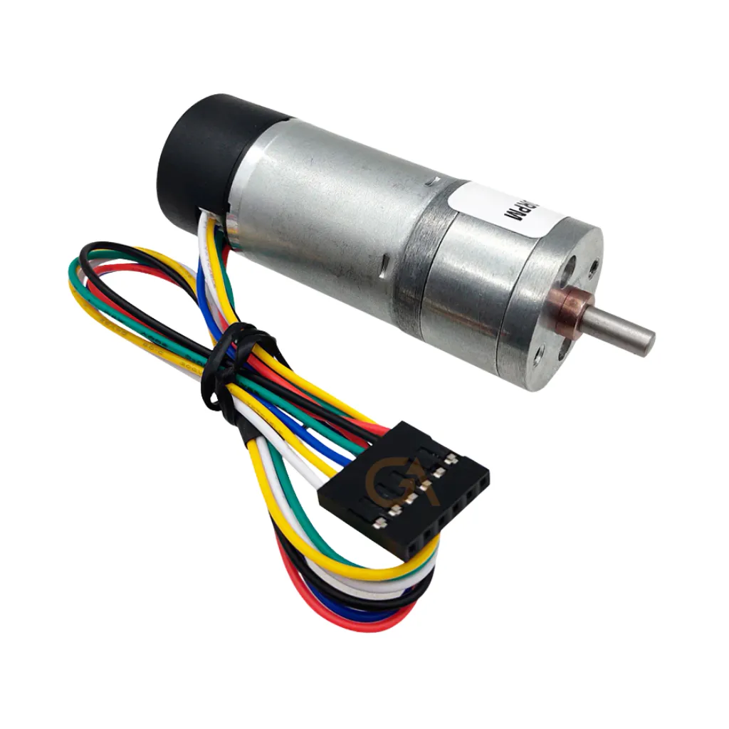 MOTOR DE 12 VDC CON REDUCTOR - 130 RPM Y ENCODER INTERNO