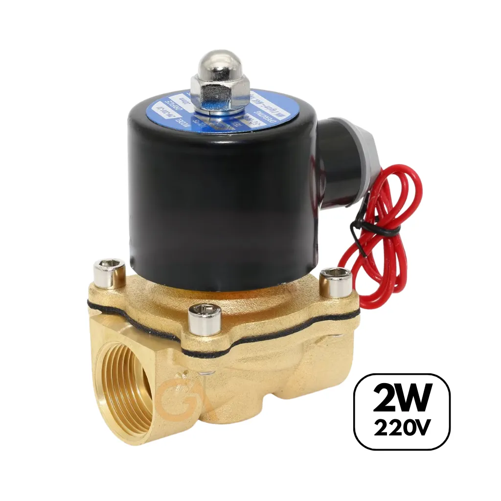 VALVULA SOLENOIDE ELECTRICA 2W AC220V P/AGUA/ACEITE 3/4 2W-200-20