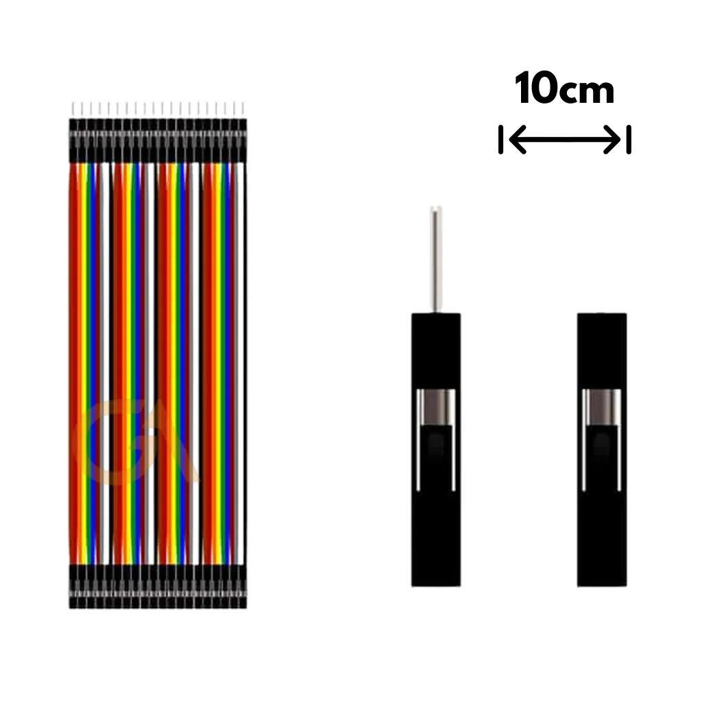 [KZY-0068] CABLE JUMPER DUPONT 1X40 10CM HEMBRA - MACHO (RY10052)