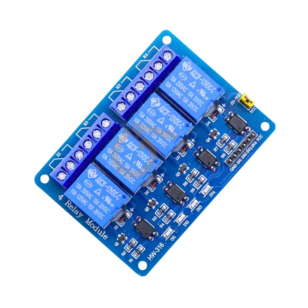 [ALE-3013-2] MODULO RELAY 4 CH 5V (JQC3FF-4C)