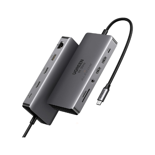 ESTACION PARA LAPTOP 11 en 1 USB USB C DOBLE HDMI 4K - 60Hz UGREEN