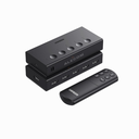 SWITCH HDMI 5en1 SALIDA 4K@60HZ CM568 C/CONTROL REMOTO UGREEN