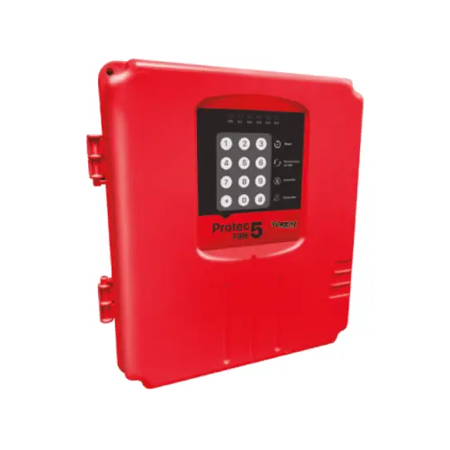 PANEL DE INCENDIO PROTEC FIRE 220VAC 5 ZONAS (HG-PTFIRE5-2.0 ) HAGROY