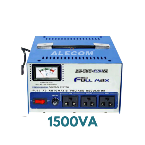 ESTABILIZADOR DE VOLTAJE AUTOMATICO SERVOMOTOR 1500W FULL MAX
