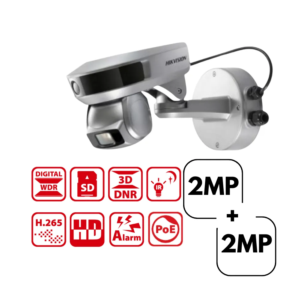 CAMARA IP 2MP+2MP DE CONTEO DE PERSONAS PANOVU PT  HIKVISION