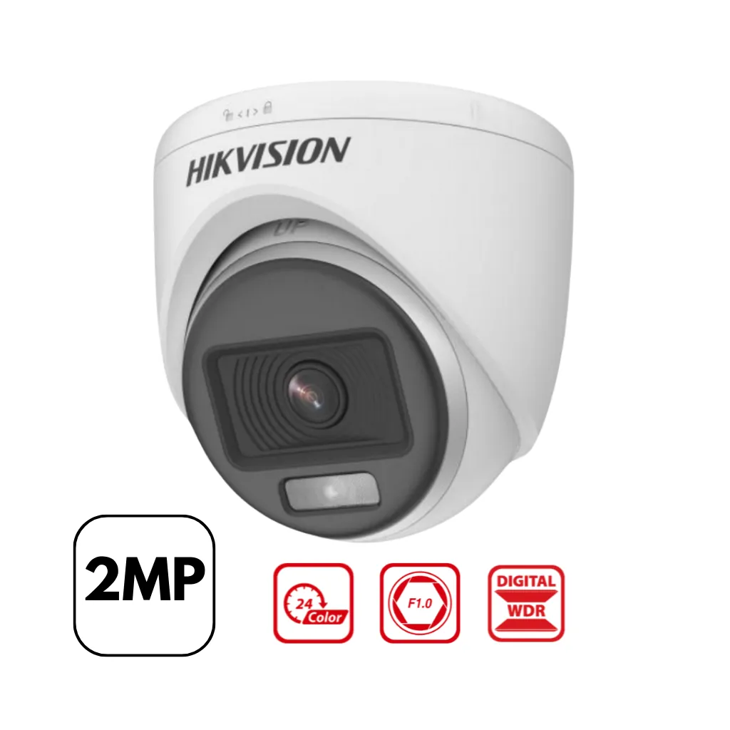[DS-2CE70DF0T-PF] CAMARA DOMO  2MP COLOR VU LENTE 2.8MM (3) HIKVISION