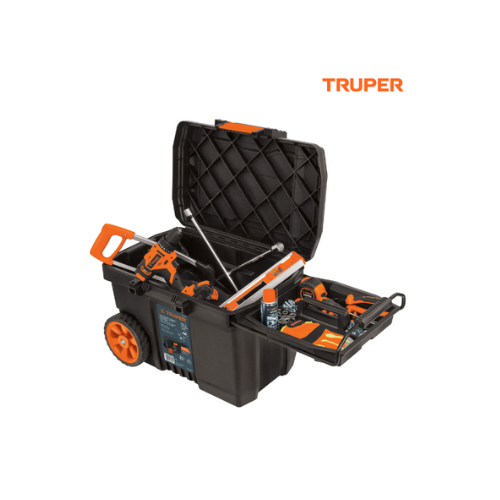 CAJA PARA HERRAMIENTA DE 23" C/RUEDAS Y MANGO TELESCÓPICO TRUPER