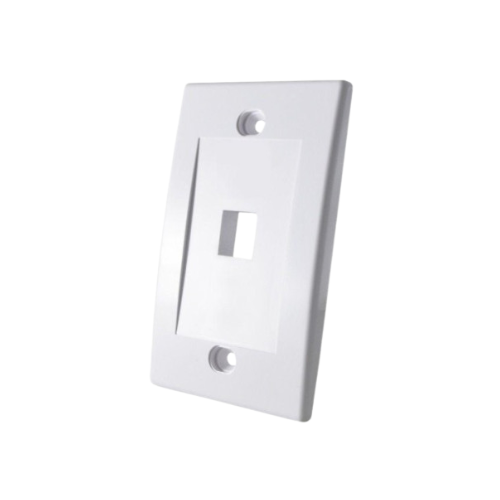 PLACA DE PARED P/RJ45 FACEPLATE EJECUTIVA BLANCO 1VIA DIXON