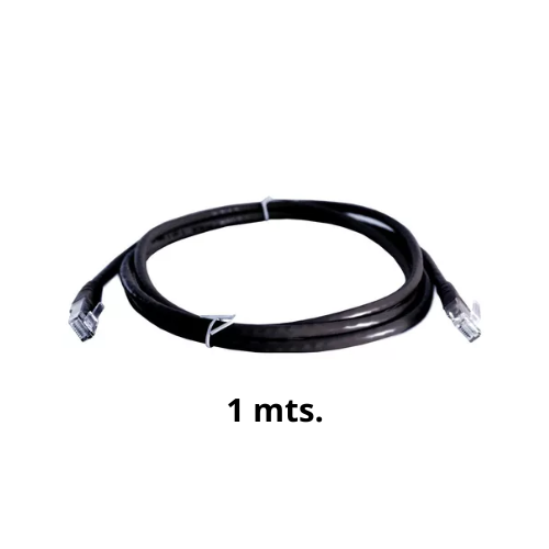 PATCH CORD CAT6 LSZH NEGRO 1MTS DIXON 