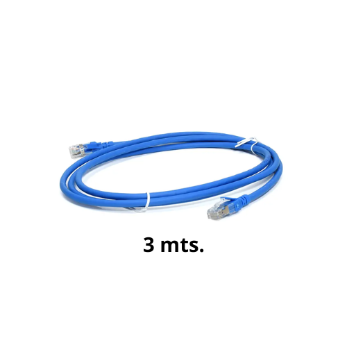 PATCH CORD CAT6A LSZH AZUL 3MTS DIXON