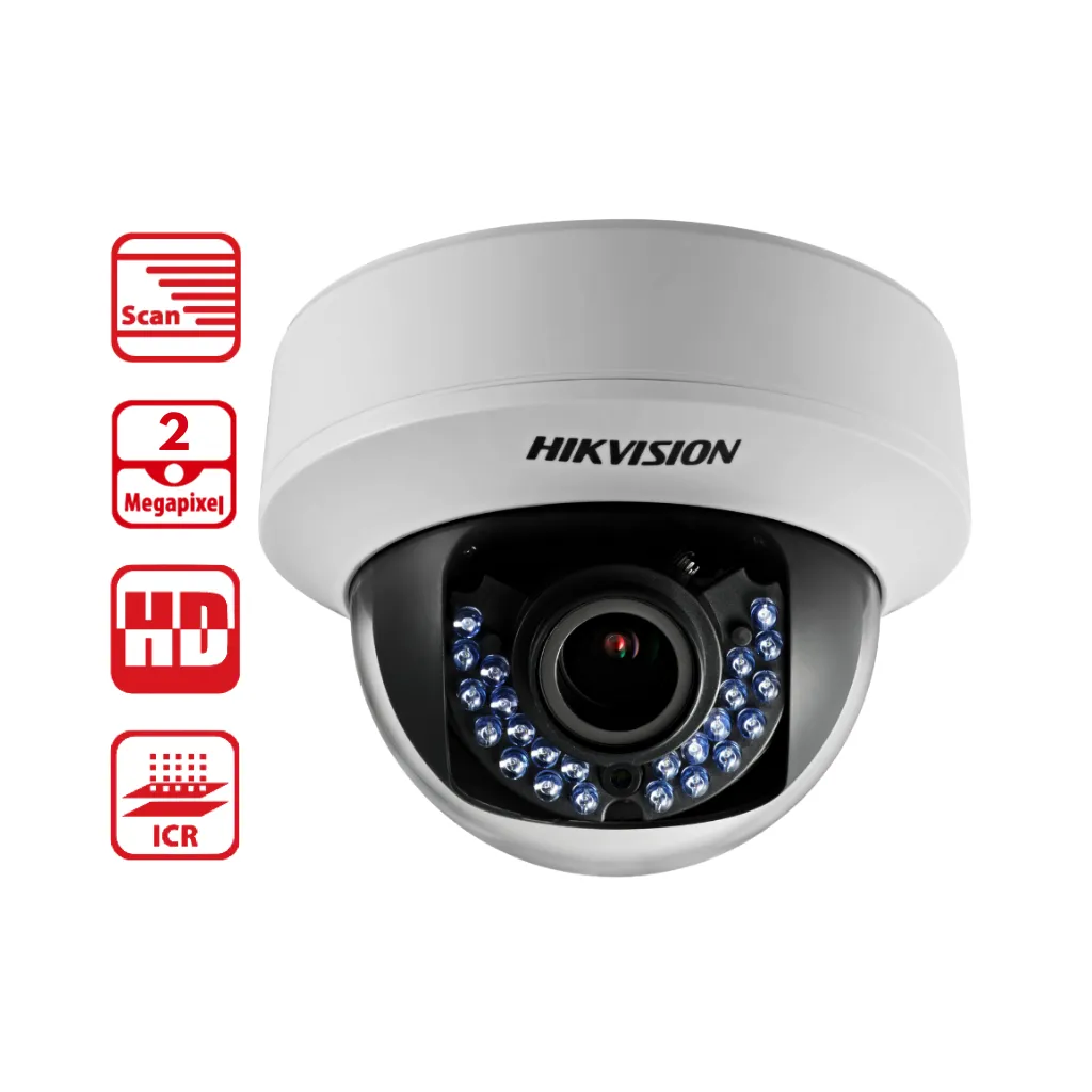 [DS-2CE56D0T-VFIRE] CAMARA ANALOGO 2MP DOMO EXTERIOR VARIFOCAL PoC HIKVISION