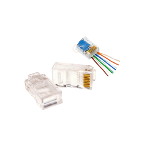 EZ CONECTOR PLUG RJ45 CAT5E C/SECUENCIA DE COLORES xUND. SATRA