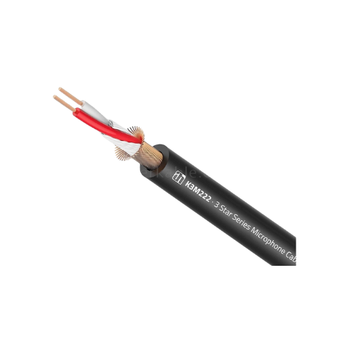 CABLE COBRE PARA MICROFONO 0.22 MM AWG24 ADAM HALL- NEGRO MTS