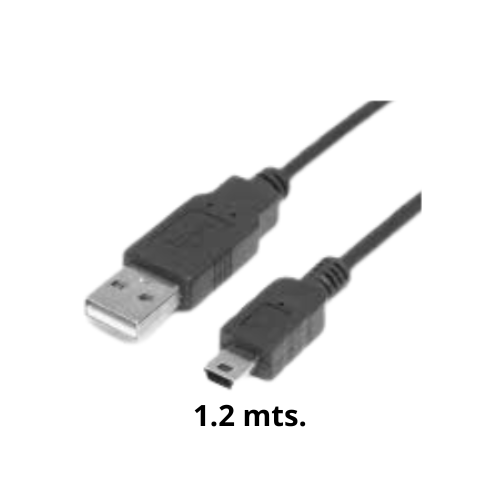CABLE USB A MINI USB 5P NEGRO OD 3.8mm 1.2M LANCOM 
